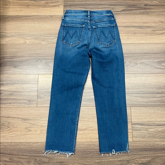 Mother The Tomcat High Rise Cropped Straight Jean in Layover Size 25 - Picture 14 of 16